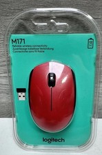 Logitech M171 Ambidextrous RF Wireless Mouse - Red