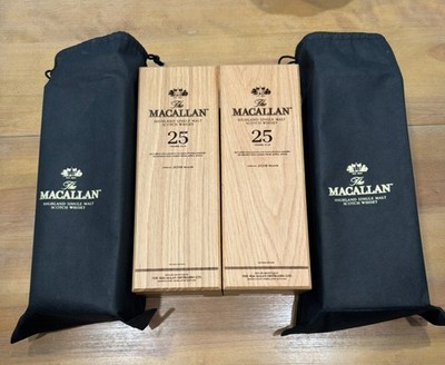 Macallan 25 Year Old Highland Scotch Whisky Single Malt Empty Box w/ sleeve