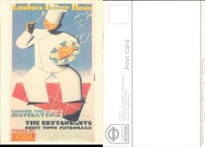 Chef with platter Transport Museum Advertising Art Food Wine