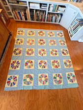 Dresden Plate Antique Handmade Quilt