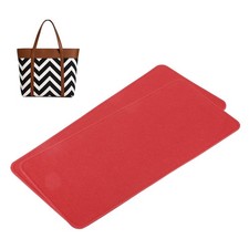 2pcs Felt Bag Base Shaper Handbag 14.76x6.69" 3mm Thick, Red