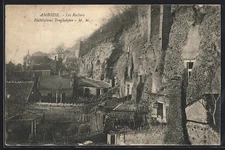 CPA Amboise, Les Rochers, Habitations Troglodytes 1919 