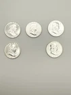 1961 Franklin Half Dollar Silver Proof Lot of 5 Coins 90% Silver #901