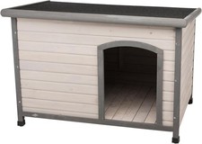 Trixie Natura Classic Dog House - Wooden Outdoor Shelter with Weatherproof