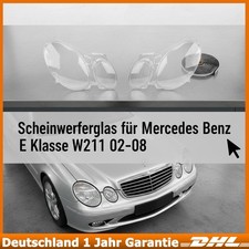 Klar Streuscheibe Scheinwerferglas Gehäuse für Mercedes Benz E Klasse W211 02-08