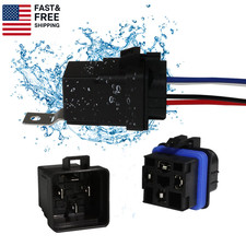 4-PIN 40/30 AMP 12 V DC Waterproof Relay Kit Harness Socket - Heavy Duty 12 AWG