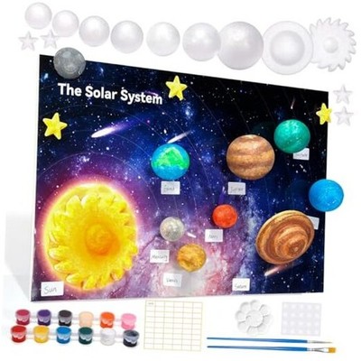  Solar System Model Kit, 3D Solar System Kit with 36pcs 3d Solar System Kit