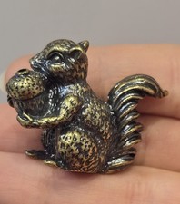 Brass Bronze Squirrel  Ornament