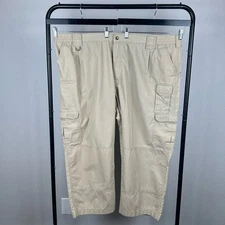 5.11 Tactical Work Pants Big Man Size 50x27 Beige Tactile Ripstop Cargo Pockets