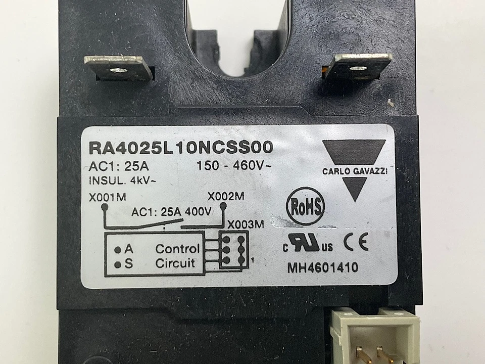 2x Carlo Gavazzi RA4025L10NCSS00 Halbleiterrelais 25A 150-460V - Bild 2 von 4