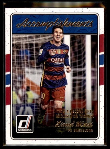 2016-17 Donruss Soccer Accomplishments #4 Lionel Messi - FC Barcelona