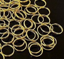 10mm Gold Plated Split Jump Rings Double Loops Connectors Choose Quantity