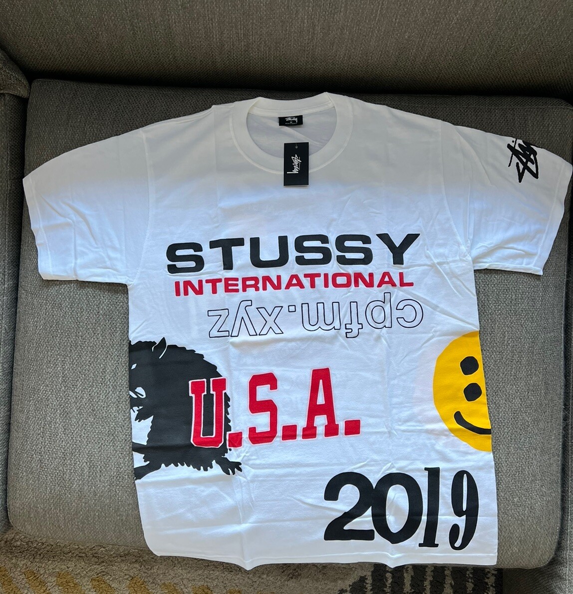 Size M Stussy X Cactus Plant Flea Market Usa 2019 Tee White Limited 3903488  | eBay