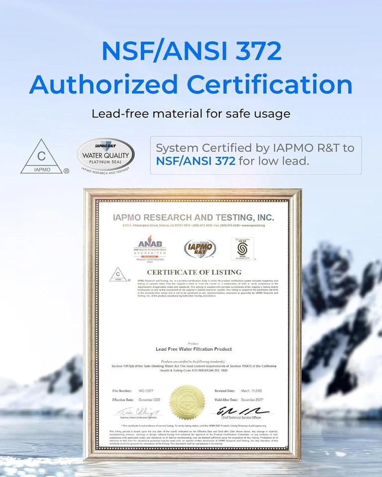 Waterdrop G5P700 Reverse Osmosis Water Filter, NSF/ANSI 372 Certified, 700GPD - Image 2 of 4