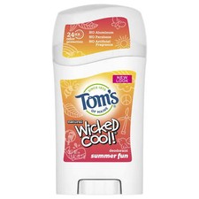 Tom's of Maine Wicked Cool Deodorant for Teen Girls Summer Fun 2.25 fl ounce
