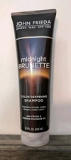 John Frieda Midnight Brunette Color Deepening Shampoo 8.3 FL. Oz Cocoa  NEW