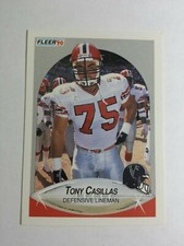 TONY CASILLAS 1990 FLEER FOOTBALL CARD # 372 C5495