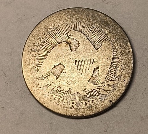 1853 & 1854 SEATED LIBERTY SILVER QUARTERS OLD COIN AMERICAN CURRENCY US - Picture 4 of 6