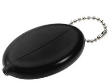Lucky Line 94120 Squeeze Coin Purse with Ball Chain Black - Bulk