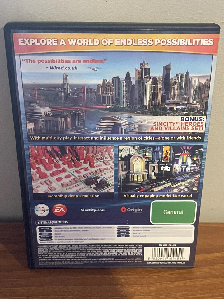 Sim City Limited Edition PC DVD ROM Working Free Post - Image 2 of 4