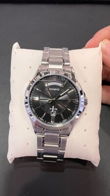 Casio men's watch MTP-1384 Stainless Steel Water Resistant for