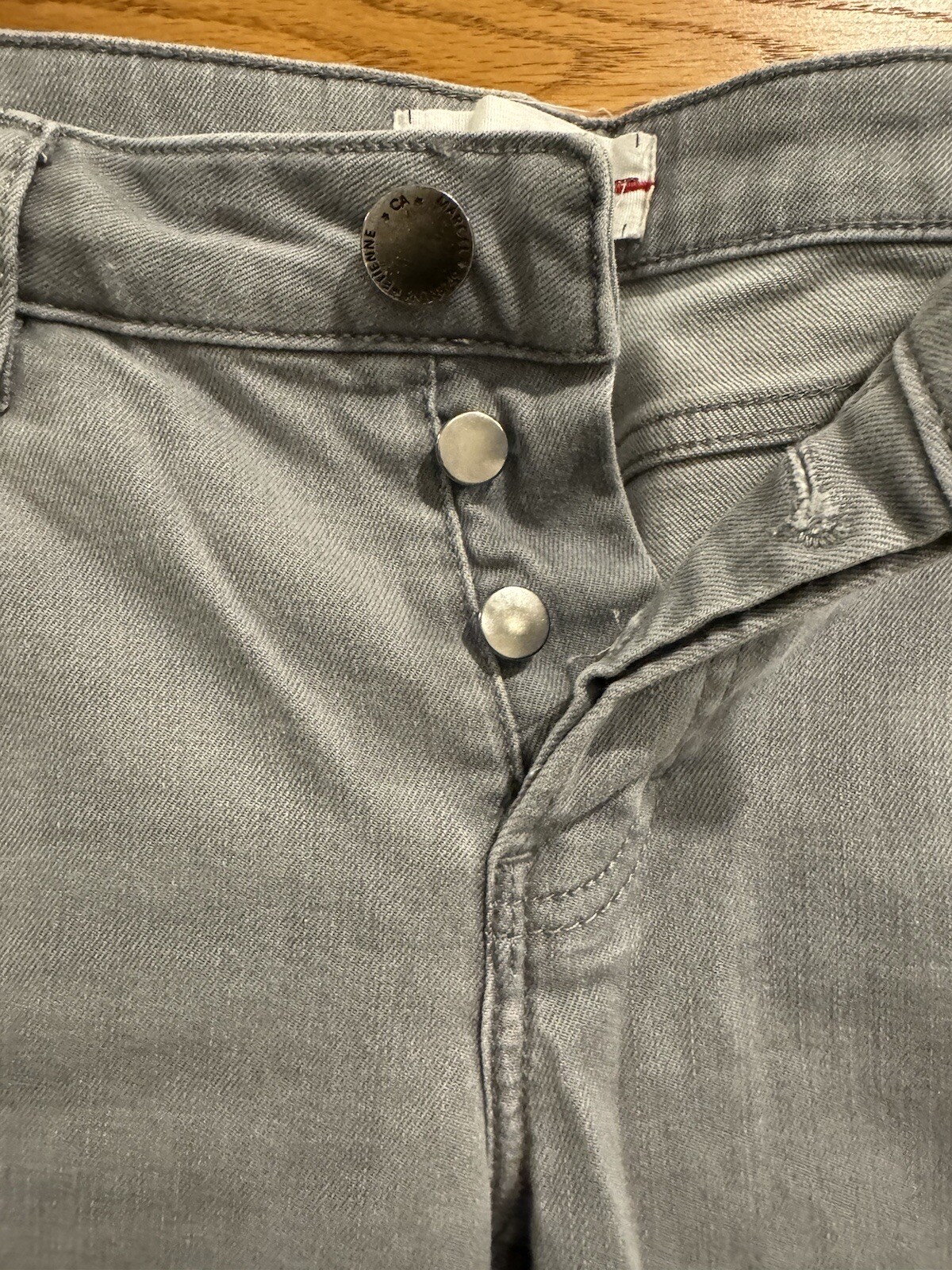 ETIENNE MARCEL SOLID Gray DISTRESSED JEANS SIZE 2… - image 3