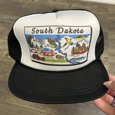 Vintage South Dakota Trucker Hat Mesh Snap Back Winner