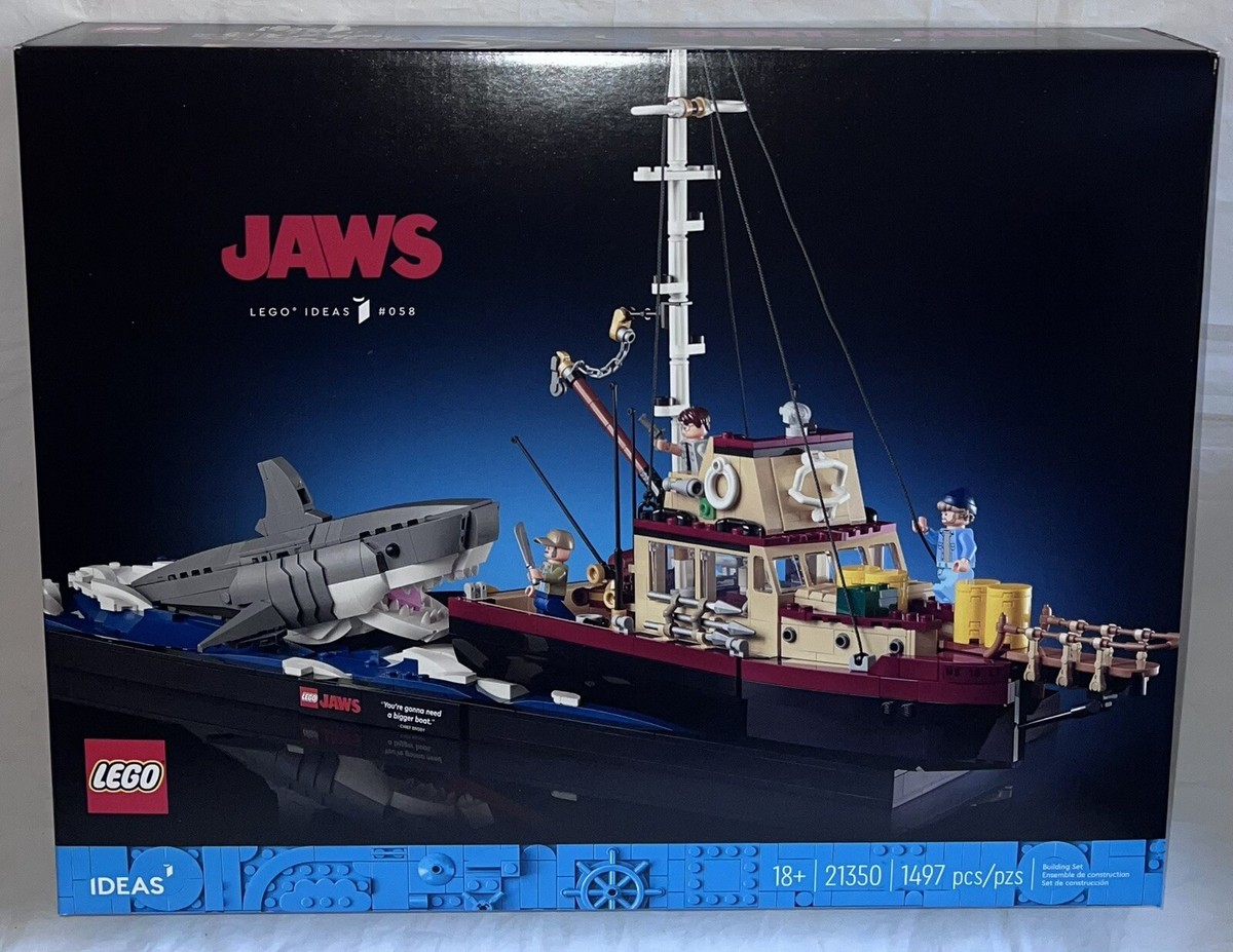 LEGO IDEAS JAWS Building Set 21350 Brand New in Box Sealed - 1497