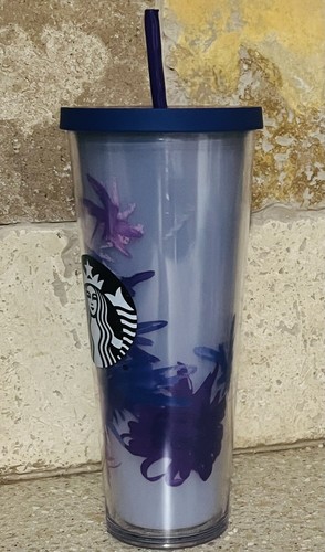Starbucks RARO Lavanda Púrpura Flor Venti Copa Fría 2016 En muy buen estado - Imagen 7 de 16