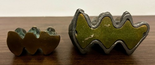 Messing Kult Figur 3 Affen vintage - Zwei Sätze - Kein Böses hören kein Böses, - Bild 5 von 5