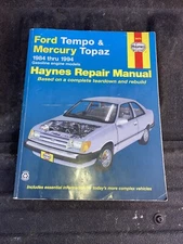 Haynes Repair Manual-Ford Tempo Mercury Topaz 1984-1994 Gas Engine #36078