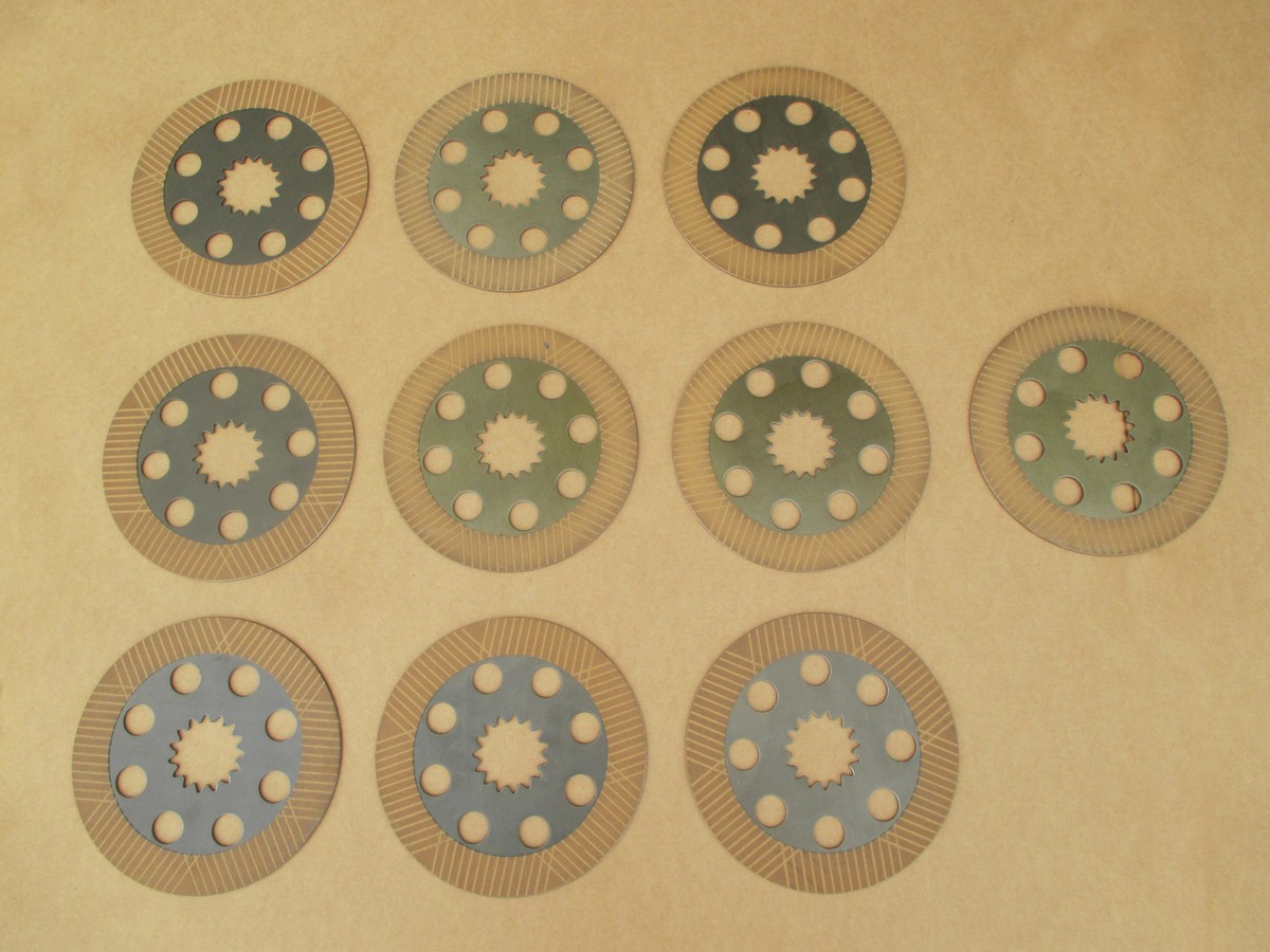 10 BRAKE FRICTION PLATES FOR JCB 532H 532HLE 532LE 533-105 535-125