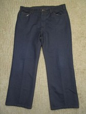 Vintage Levis Pants Men 38x30 Orange Tab Blue Slacks Western Trousers 70s Rodeo