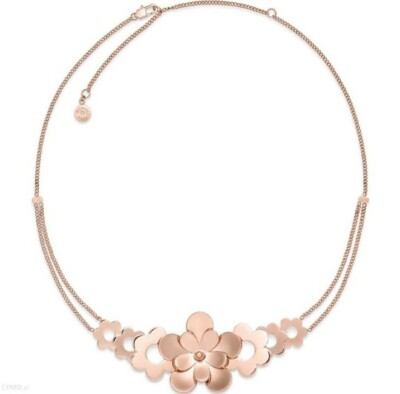 Michael Kors Rose Gold Floral Women's Necklace 