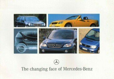 The changing face of Mercedes-Benz colour brochure 6 A4 pages New