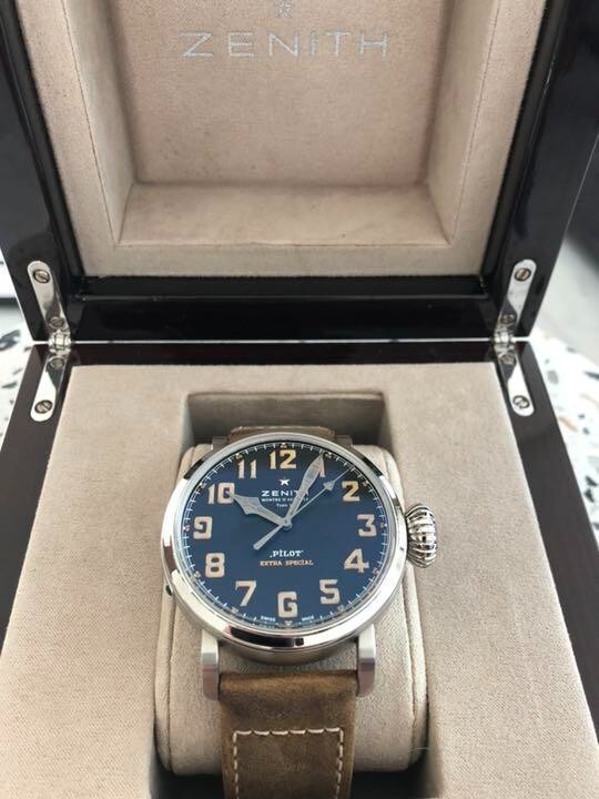 ZENITH Pilot Type 20 World Limited 36 Extra Special Blue Dial SS Men's Watch