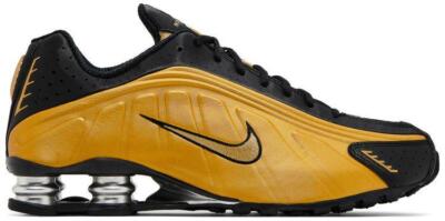 Nike Shox R4 Black Metallic Gold W for sale | eBay