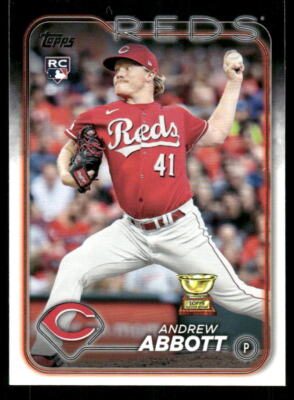 2024 Topps #214 Andrew Abbott Rookie Card RC Cincinnati Reds