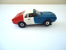 Vintage Aurora T Jet Red White Blue AMC AMX Slot Car " GREAT COLLECTIBLE ITEM "
