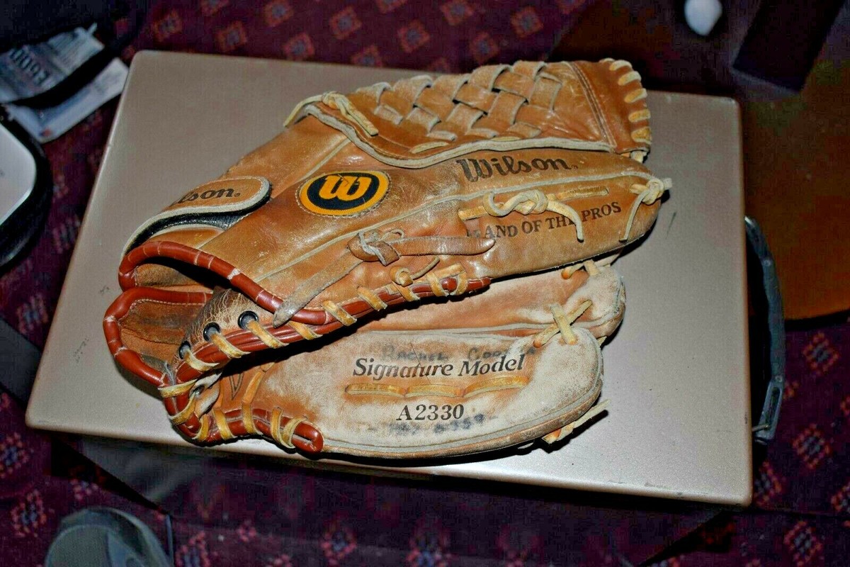 Gant De Baseball Vintage Wilson A2124 Signature George Brett - Adulte Main Droite