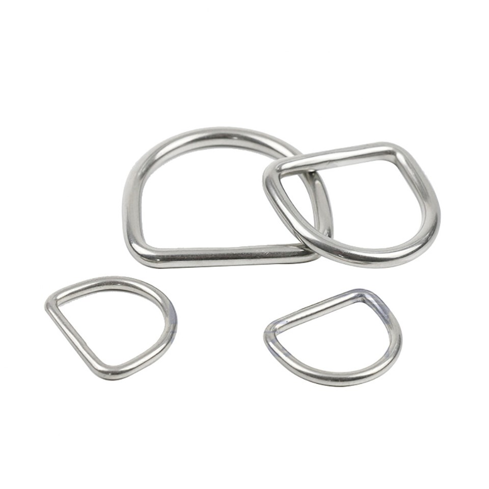 Steel Loop Rings D Rings Metal Loops Buckles Stainless Steel A2 Webbing Welded Ring ...