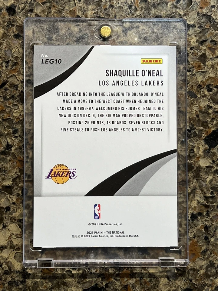 SHAQUILLE O’NEAL 2021 PANINI THE NATIONAL LEGENDS DISKETTES #d 22/25 LAKERS SHAQ - Image 2 of 4