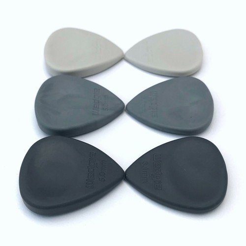 6 Wedgie Rubbers Guitar Picks ~SAMPLER SET~UKULELE BASS Rubber PICK Mix & Match - Picture 11 of 12