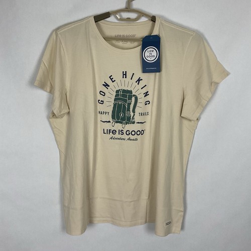 Life is Good Womens Crusher Lite Tshirt SS Sz XXL Happy Trails Hiking New