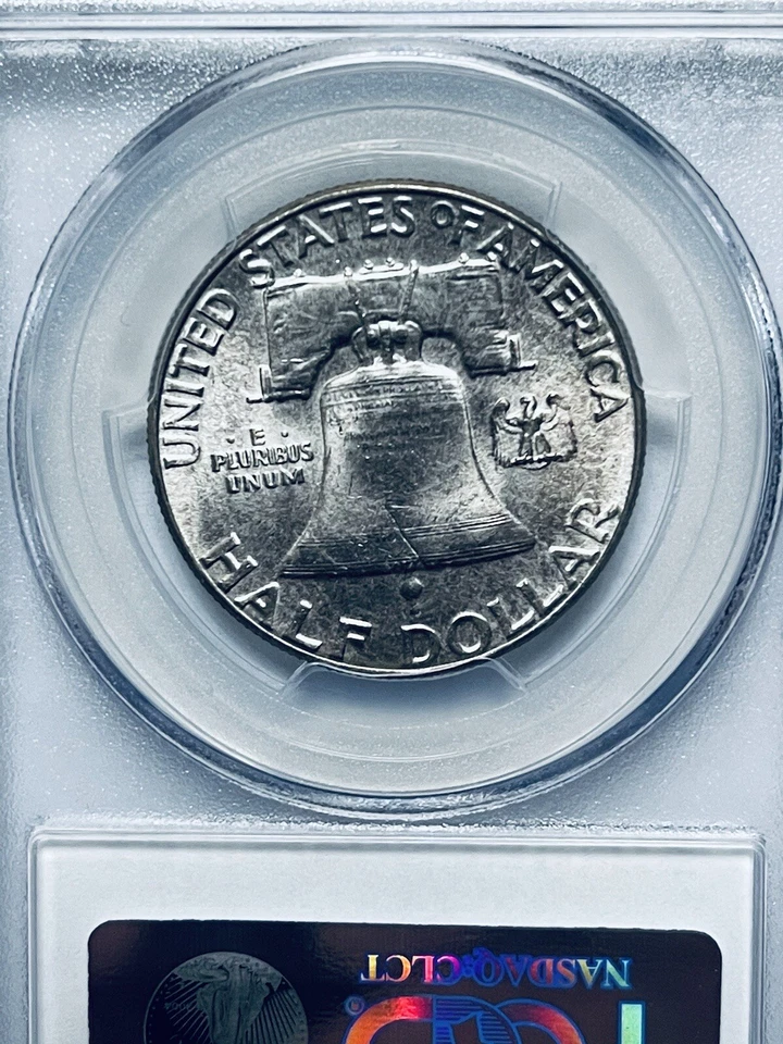 1955 Franklin Silver Half Dollar PCGS MS64FBL - Image 4 of 4
