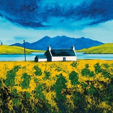 Anthony Barber - Loch Erisort - Spring - Stretched Canvas Print in 2 sizes