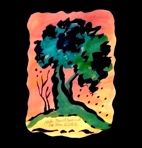 Original Painting Made & Signed By World Fame Artist Nidhi Bandil Agarwal Jaipur - Picture 4 of 24