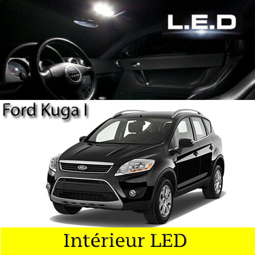 Ampoules LED blanc pour Ford Kuga 1 kit d'éclairage intérieur complet 12V