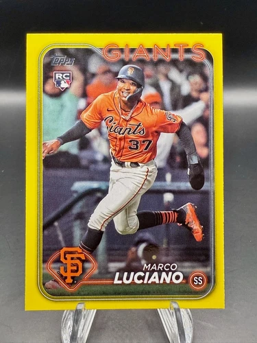 2024 Topps Series 1 - Marco Luciano Yellow (RC) #232 San Francisco Giants