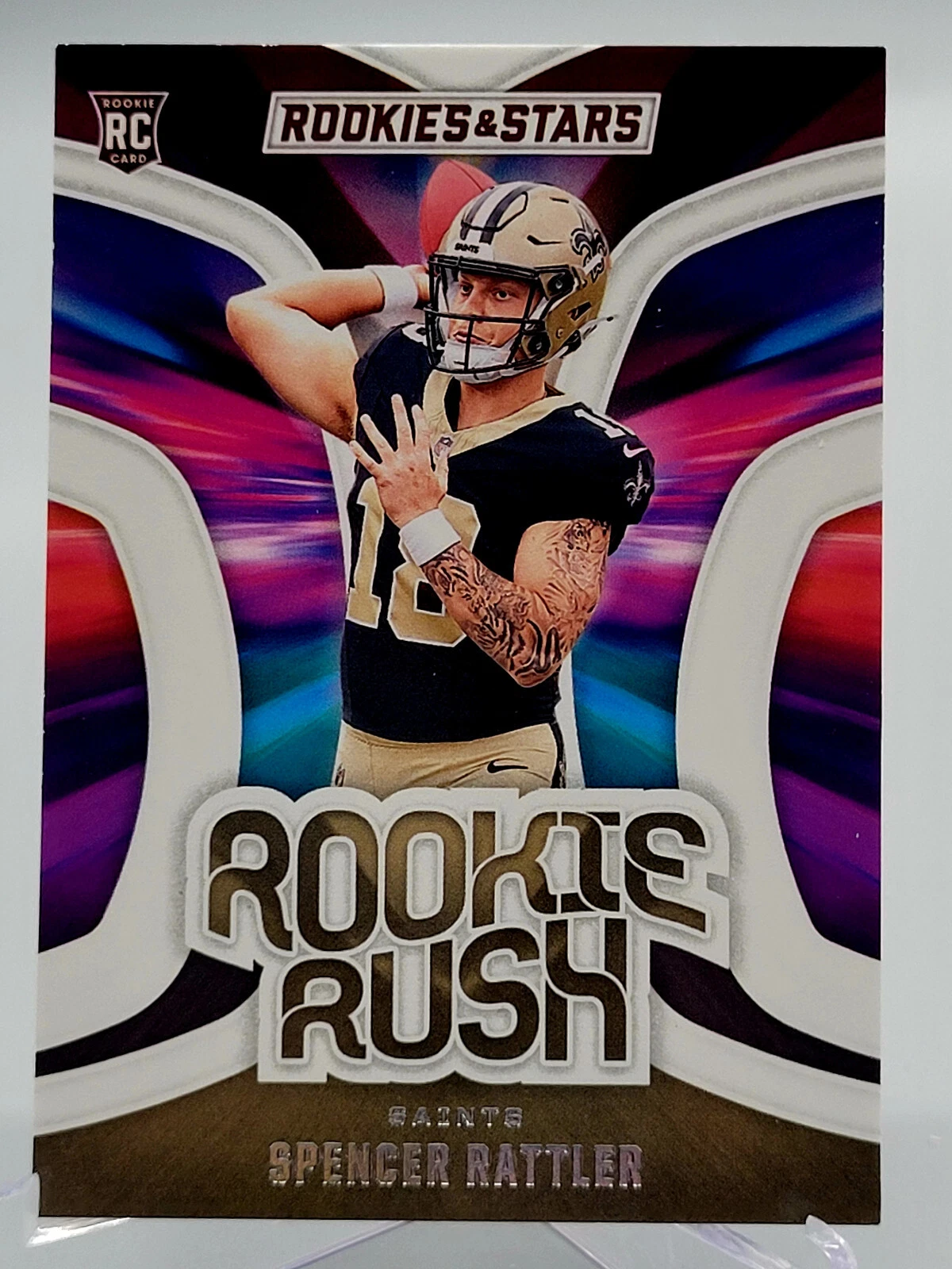 Spencer Rattler trading card